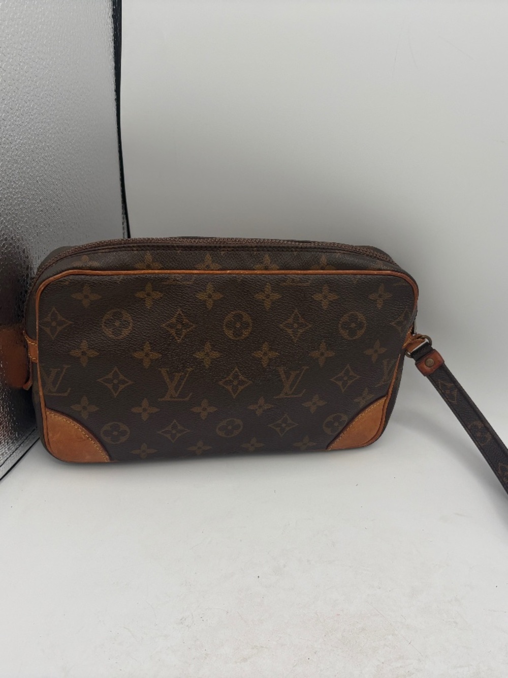 Louis Vuitton Brown Monogram Clutch Wristlet
